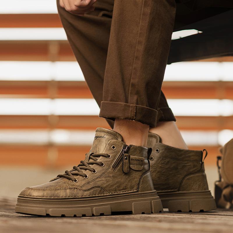 22 high-top Martin boots autumn and winter new comfortable leather shoes platform-soled wear-resistant shoes casual shoes