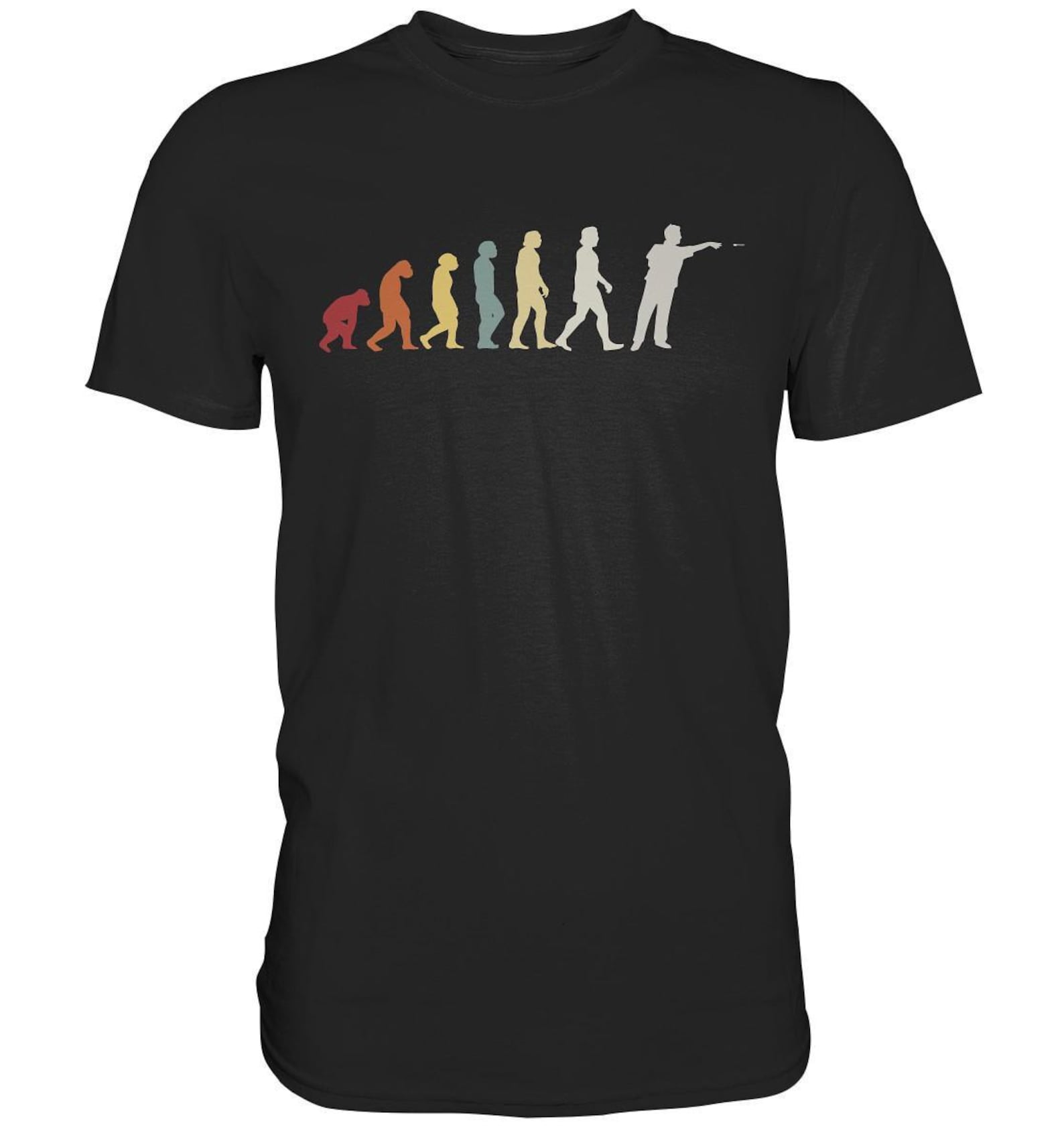 Darts Shirt Dart Player Darts Evolution Darting Dartboard - Premium T-Shirt L
