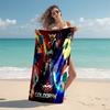 1pc UFO Robot Grendizer5 Beach Towel, Comfortable and Thick, and Swimming/Bath/Picnic/Camping Towel, Suitable for Seaside Beaches