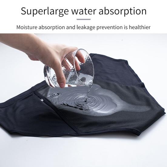 Cuecas de Período para Mulheres Fluxo Intenso À Prova de Vazamentos Cuecas Hipster Cintura Média Sem Vazamentos Laterais Calcinhas Menstruais
