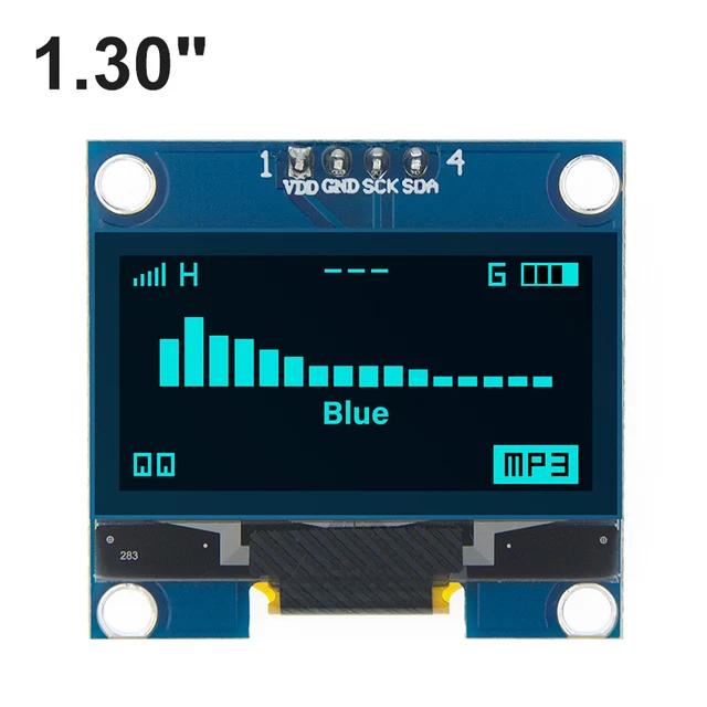 

1pcs 1.3 OLED Display Module White/Blue Color Drive Chip SH1106 128X64 1.3 inch OLED LCD LED IIC I2C Communicate For Arduino