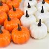 12pcs/set Simulated Pumpkin Artificial Halloween Pumpkin Decor Party Excitement Halloween Home Decoration DIY Craft Supplies