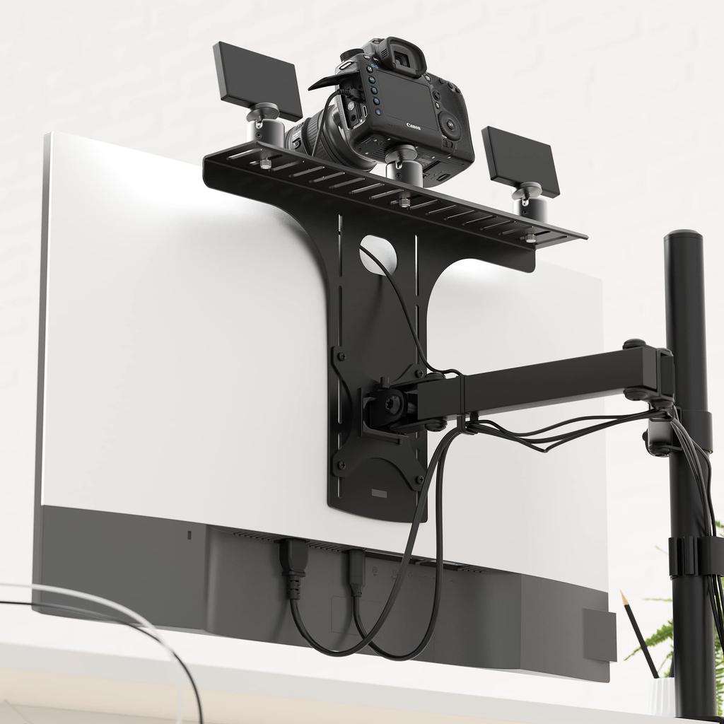 HumanCentric Monitor Mare DSLR de Birou Monitor Cameră VESA Clemă Microfon Trepied 100x100mm Hardware Inclus Suport, Suport, Lumină, Cameră Web, Braț, Raft,