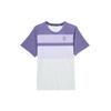 Sports Casual Crew Neck Short Sleeve Breathable T-Shirt Men Tops White Purple FZ9846-527