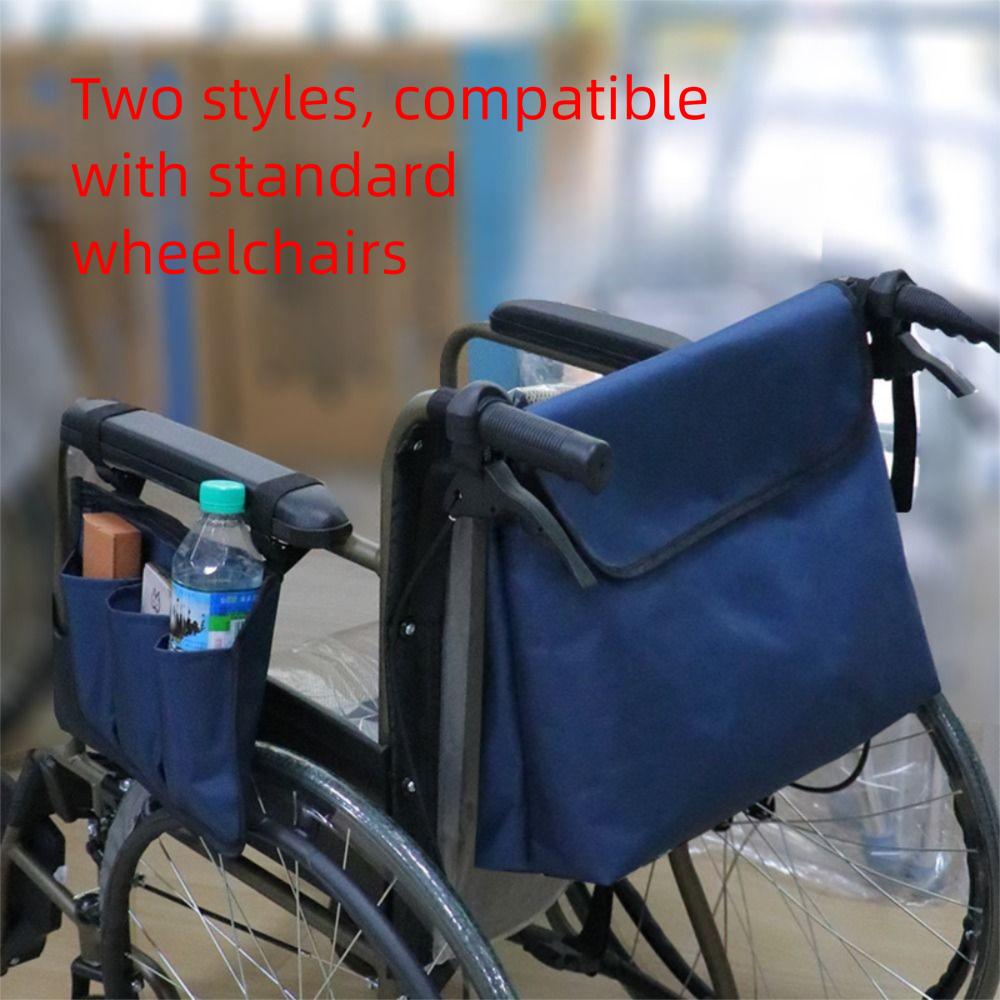 Portable Wheelchair Armrest Storage Bag Multi-pocket Seat Armrest Side Storage Pocket  Home Storage