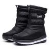 Winter Snow Boots Women's Velvet Thick Soled Warm Shoes Outdoor Waterproof Non Slip Mid Tube Boot