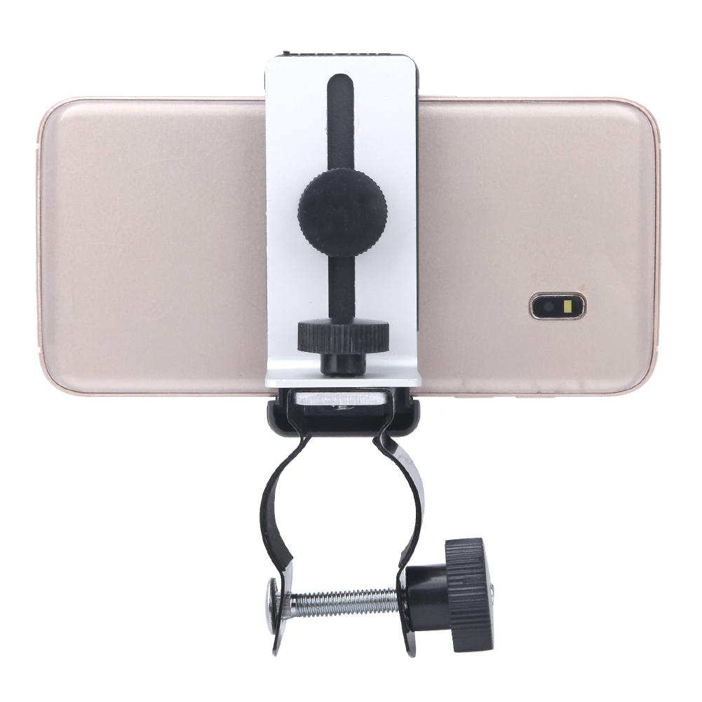 Single Aluminium Universal Mobile Phone Support Holder Cellphone Photography Bracket Special for Telescope/Microscope