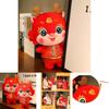 2024 Dragon Year Lucky Mascot Plush Doll Red 20cm 26cm 32cm 38cm 48cm 60cm