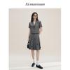 Famanxuan Women's Short Sleeve Blazer Top