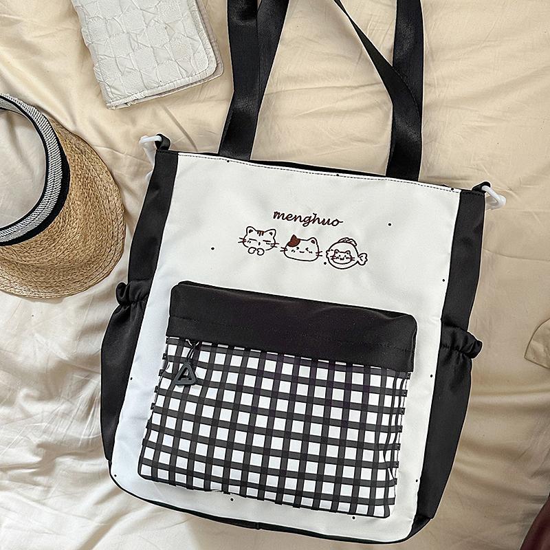 Cartoon Shoulder Bag Student Lightweight Crossbody Bag