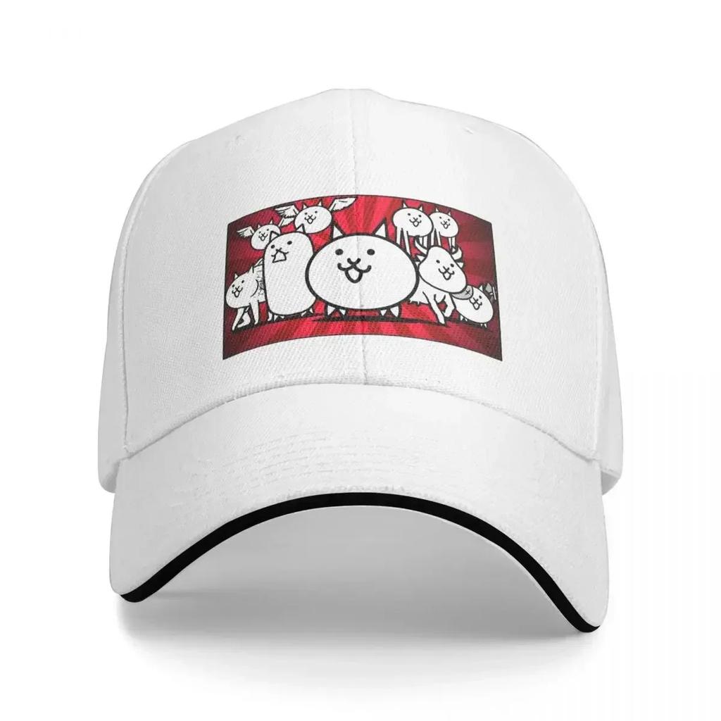 Nyanko Great War Battle Cats Cap Fashion Casual Baseball Caps Adjustable Hat Hip Hop Summer Unisex Baseball Hats