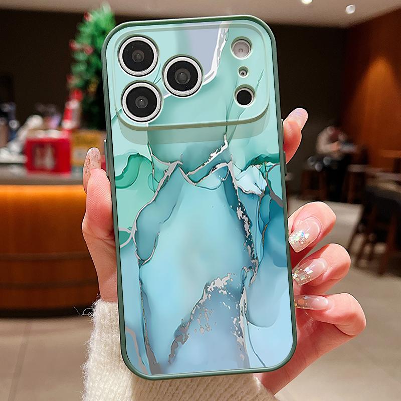Sandstone Marble Pattern Case For iPhone 17 Pro Max Funda iPhone 16 15 14 13 Pro Max Magnetic For Magsafe Hybrid Slim Matte Cover