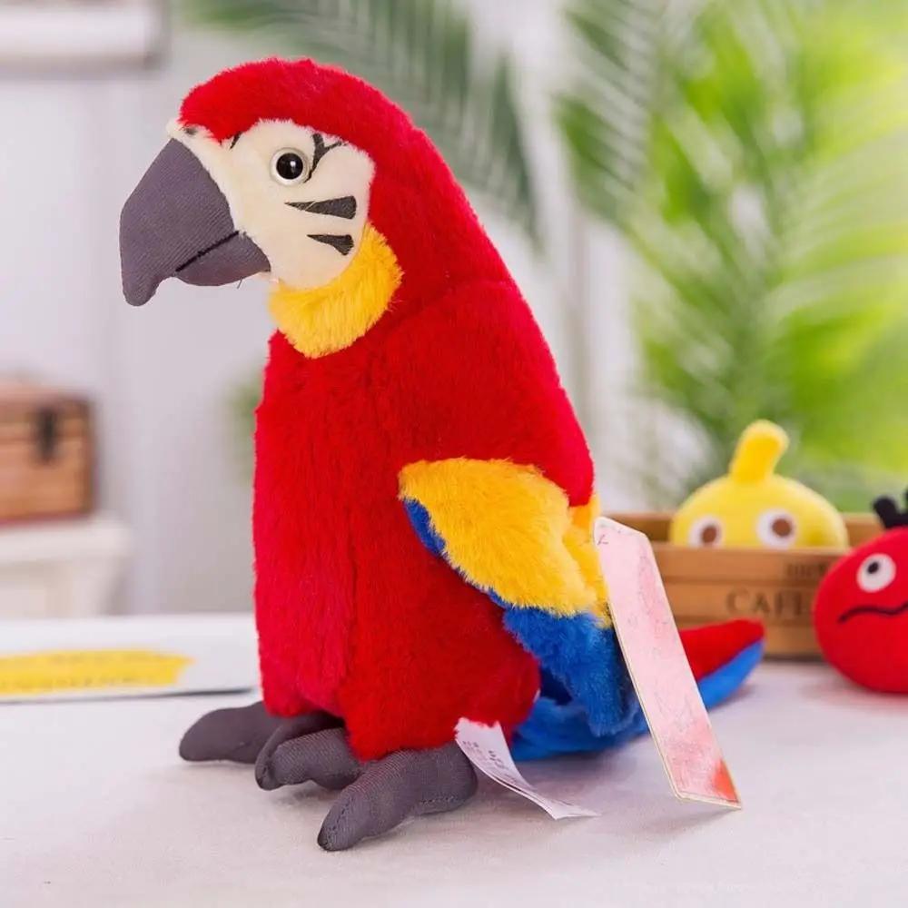 Figuurlijk Dier Pluche Pluche Kussen Simulatie Pluche Gevuld Poppetje Wild Dier Gevuld Speelgoed Papegaai Pluche Speelgoed Papegaai Pluche Poppetje
