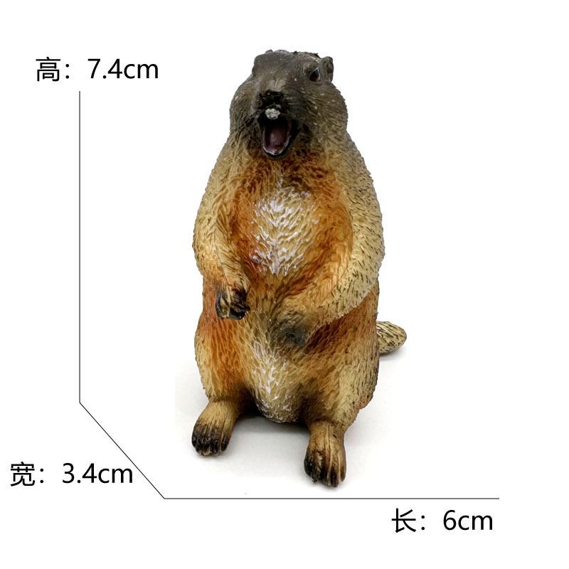 

Model Of Groundhog Simulation Solid Ornament Crying Marmot Cute Gift Kawaii Figurine Decorative Figurine Miniature Items On Desk