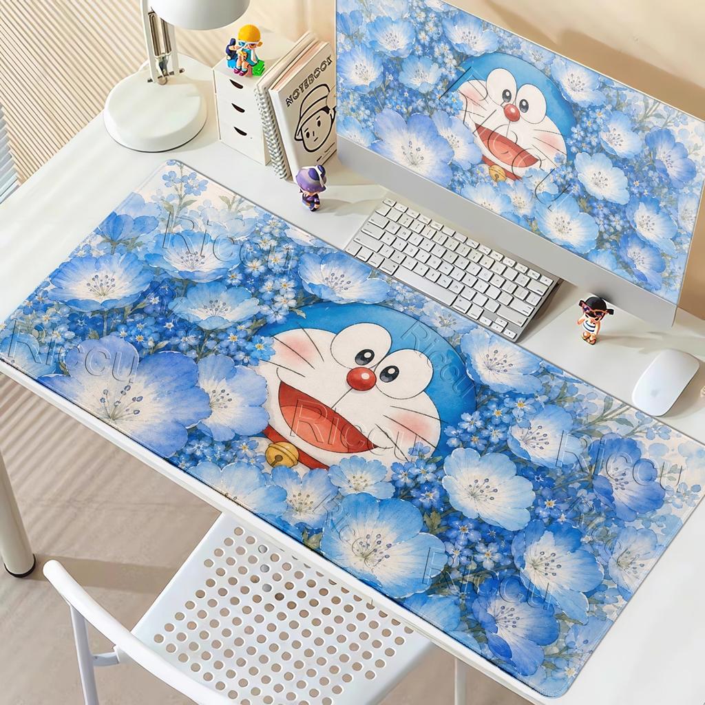 Large Anime Mouse Pads Kawaii D-doraemon Pattern Anti-slip Desk Mats Gaming Accessories Laptop Office Accessories Rubber Carpets