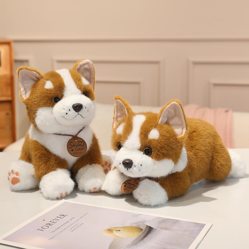 Corgi Peluche Cane Bambola Cuscino Cuore Sedere, Kawaii Carino Morbido Soffice Peluche Animale Giocattolo Per Bambini Regalo di Compleanno