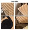 Contrast Color Cotton Rope Woven Women's Tote: Stylish, Large Capacity, Versatile Korean Handbag