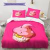Majin Buu Pattern Bedding,Quilt Set Quilt Cover Pillowcase Home Birthday Gift (1 * Duvet Cover + 2 * Pillowcase, Without Core)