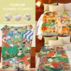 Art S-soupsoup Throw Flannel Throw Blanket, Lightweight Cozy, Durable Washable Cute Cool