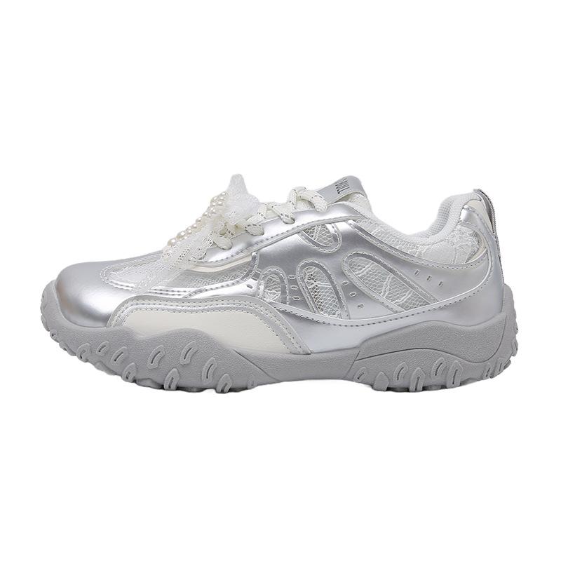 Inner height-increasing ballet training shoes women's shoes platform dad shoes 2025 summer new mesh breathable casual Forrest Gump shoes