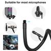 Gooseneck Microphone Arm Stand 360 Degree Flexibility Heavy Duty Desk Clamp Universal Mic Holder Clip