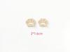1-2 cm Mini Self-Adhesive Cat & Dog Paw Patches for Repairing Clothes, Decorative Stickers for T-shirts & Pants