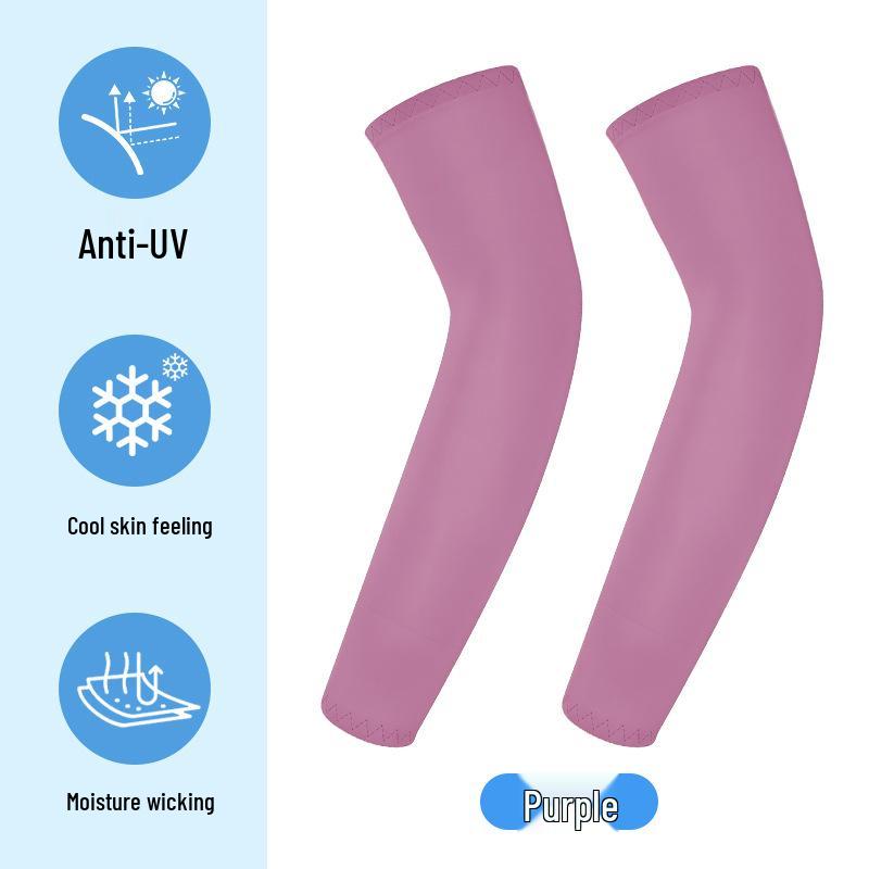 Dünne Anti-Pilling UV-Schutz Radsport-Armlinge für Kinder - Outdoor Eisseide Sonnenschutz-Ärmel