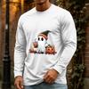 Men's Halloween Long Sleeve Neck Casual Shirt