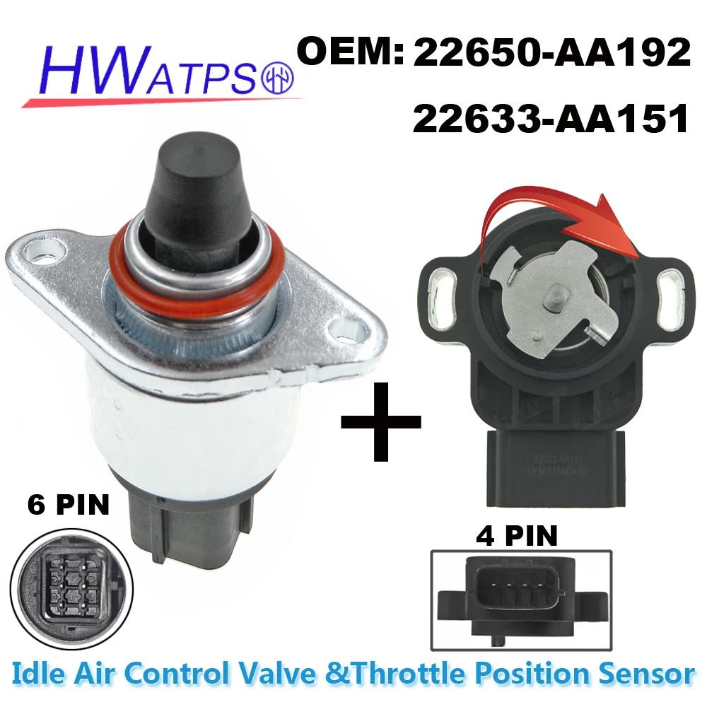

22650-AA192 22633-AA151 Throttle Position Sensor & Idle Air Control Valve For Subaru Forester Outback Sport Impreza Legacy 2.5L 1 SET