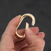 10PCS Oval Clasps Jewelry Finding Jewelry Clasps Keychain Clasp Keychain Attachments Brass Texture Perfect for Jewelry