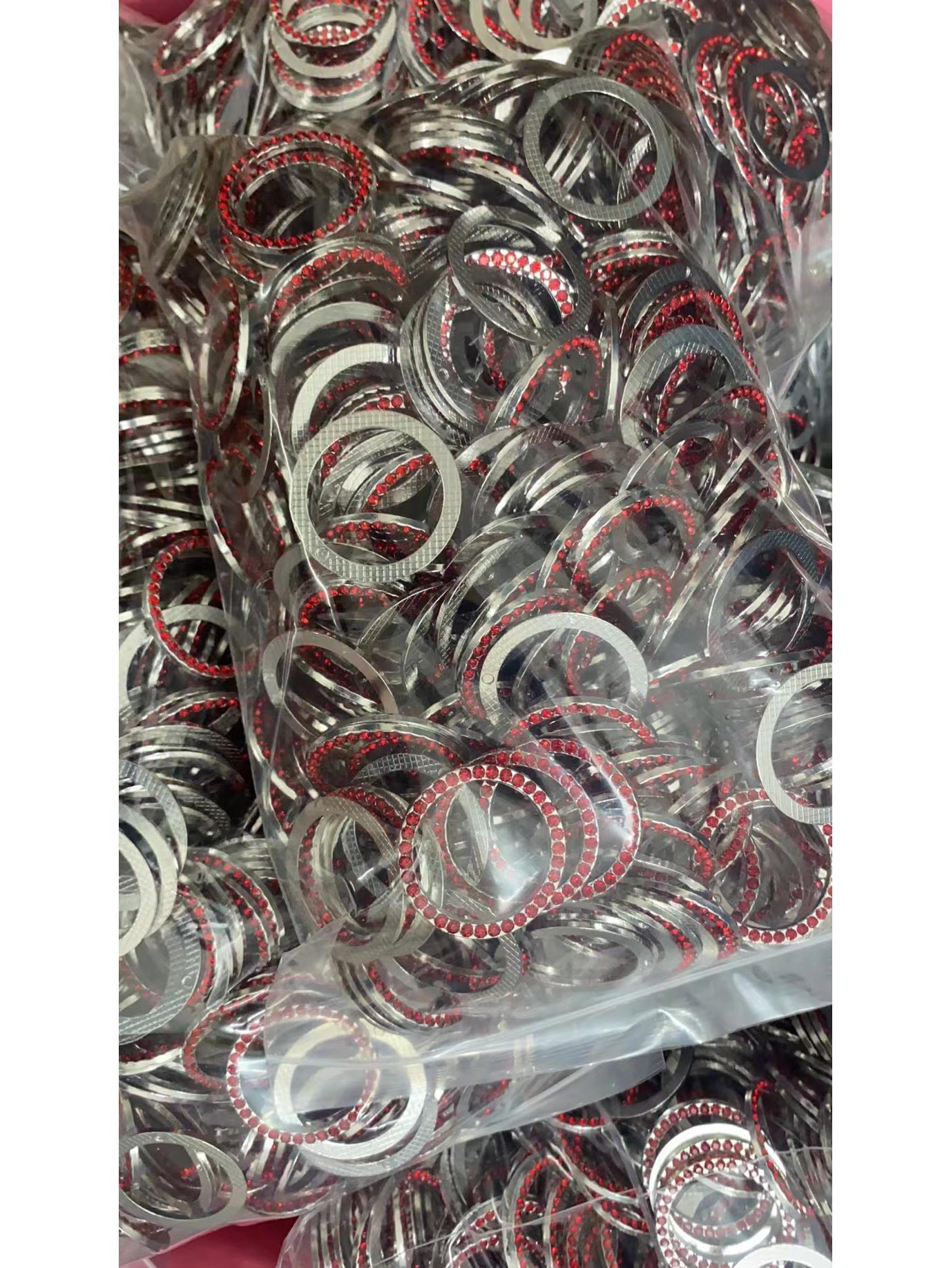 

Модное декоративное кольцо для кнопки запуска автомобиля для женщин красный