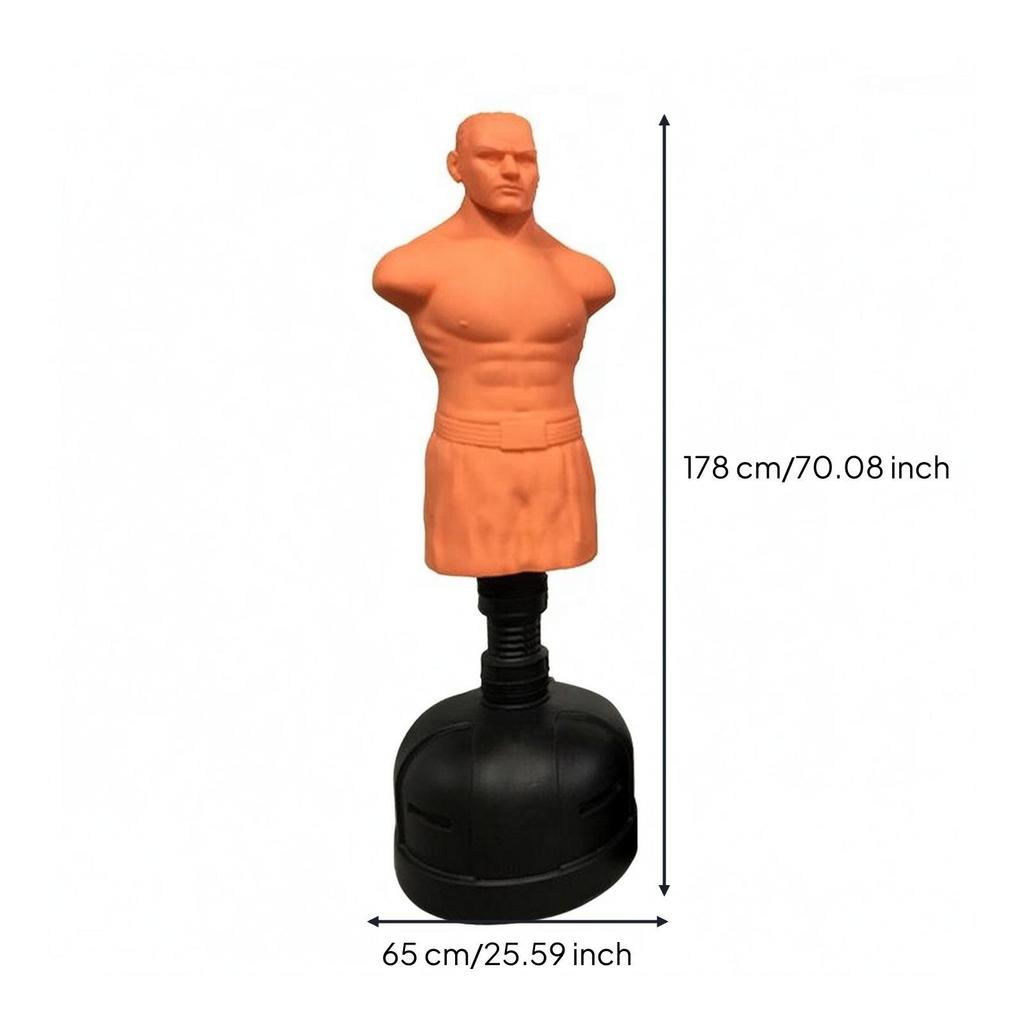 Freestanding Punching Bag ShockAbsorbing Human Torso NoiseReducing Skin 178CM Large