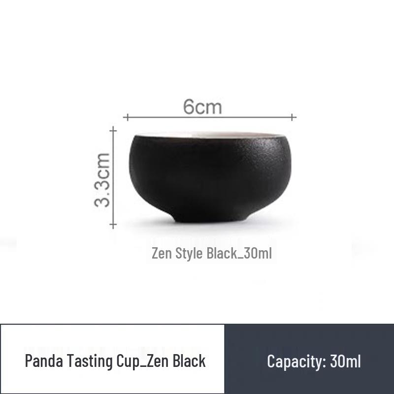 

Высококачественная белая фарфоровая чайная чашка с пандой - Милый стиль кунг-фу для домашнего использования 30ml