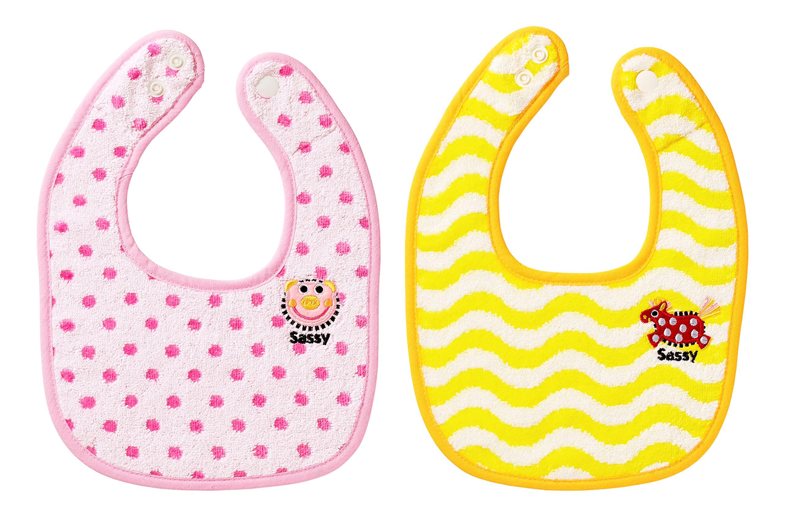 

SASSY Sassy Towel and Bib 4943169200248 Set/Pink розовый