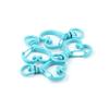 5Pcs/Lot Colorful Metal Heart Lobster Clasp Hooks Key Rings Connectors for DIY Keychain Jewelry Making Findings Accessories