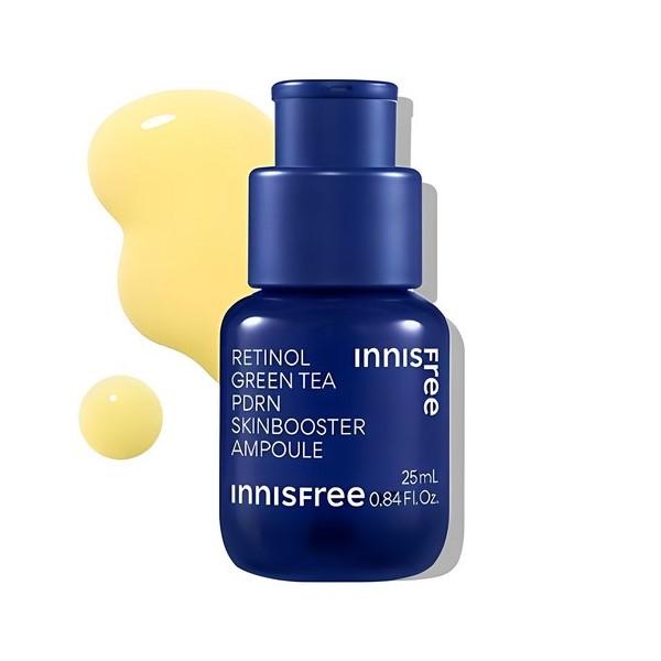 [Vegan] Innisfree Retinol Green Tea PDRN Skin Booster Ampoule, 25ml
