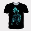 2025 Anime Dbz Dragon Ball Wukong, Saiyan Novelty Fashion Trend Cosplay Clothes T-shirt Short Sleeve