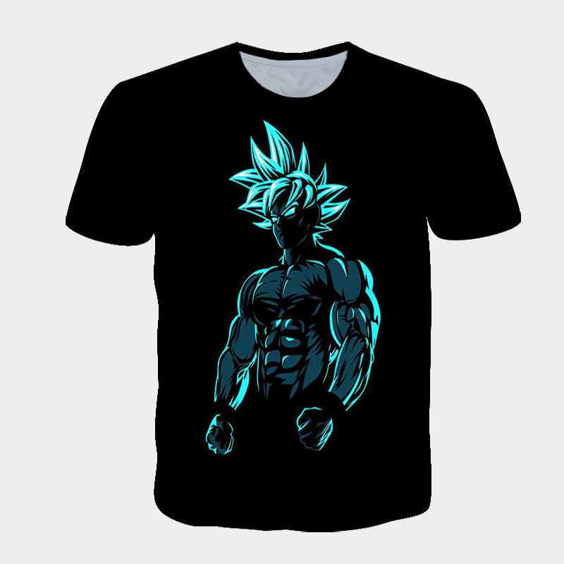 2025 Anime Dbz Dragon Ball Wukong, Saiyan Novelty Fashion Trend Cosplay Clothes T-shirt Short Sleeve