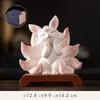 Nine-tailed Fox for Wealth Attraction, Creative and Cute Fox Office and Living Room Desktop, Car Fairy Fox Decorative Items