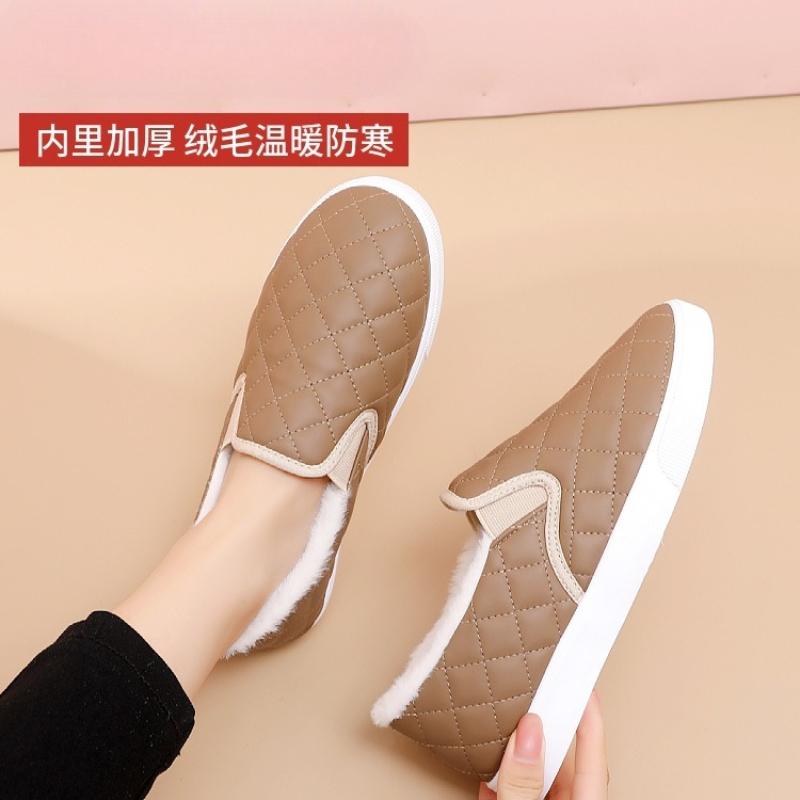 2025 Winter Warm Women Cotton Shoes Thickened Warm Casual Shoes Lightweight Anti Slip Comfortable Mother Shoes Zapatos De Mujer