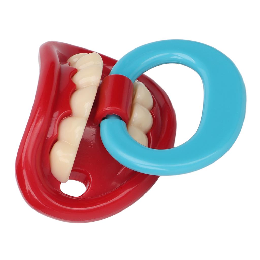 Baby Smile Teeth Pacifier Safe Practical Lightweight Baby Funny Teeth Pacifier for Nursery Bedroom