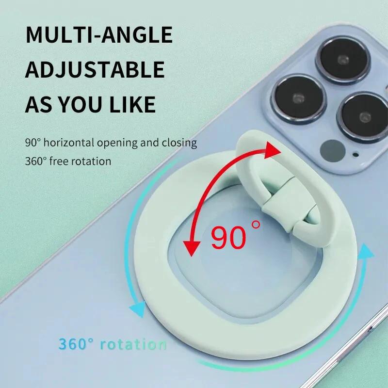 Supporto Anello Magnetico per Telefono Magnete Stand Per Serie iPhone 13 14 15 16 17 per MagSafe Rimovibile Impugnatura Metallica per Cellulare Cavalletto