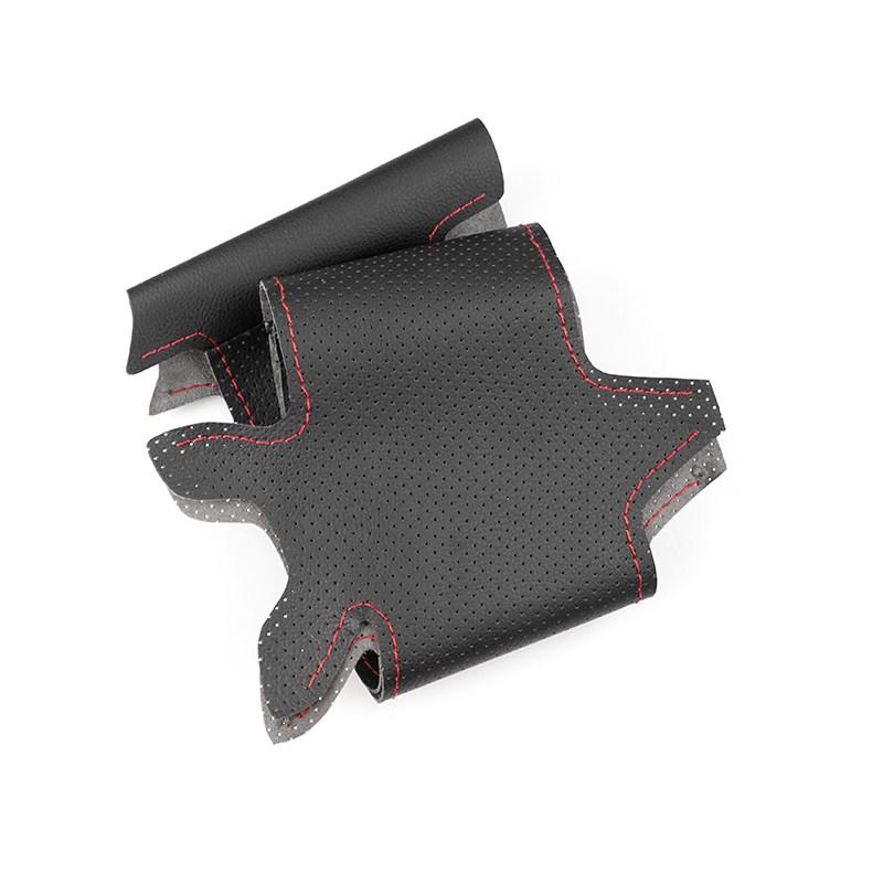 Hand Braid For VW Passat B6 Golf 5 Jetta MK5 Tiguan Car Interior Accessories Microfiber Leather Steering Wheel Cover Trim