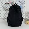 Schoolbag casual retro schoolbag 1011 new solid color middle and high school student backpack large capacity anti-splash casual backpack