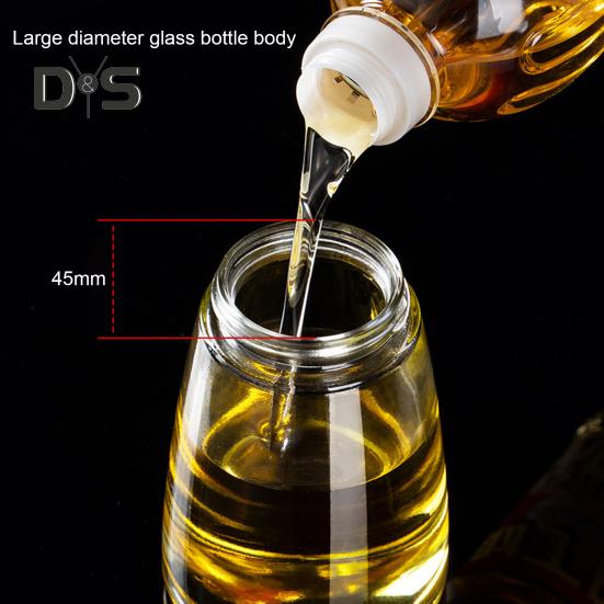 240ml velká láhev s rozprašovačem na olej Rovnoměrná atomizace Praktický průhledný rozprašovač na tělový olej