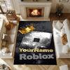 Roblox 446 Customizable Name Floor Rug Office Rug Suitable for Study room Balcony Foyer Hallway Anti-slip Rug Office home decor