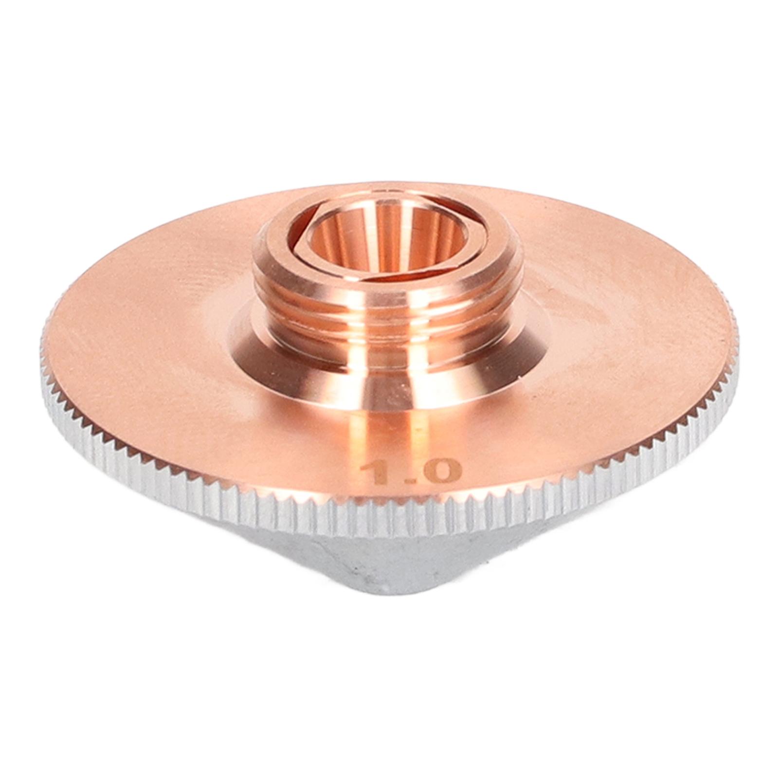 

Laser Nozzle Double Layer 1.0mm Aperture Chrome Plated Copper Cutter Head for Replacement