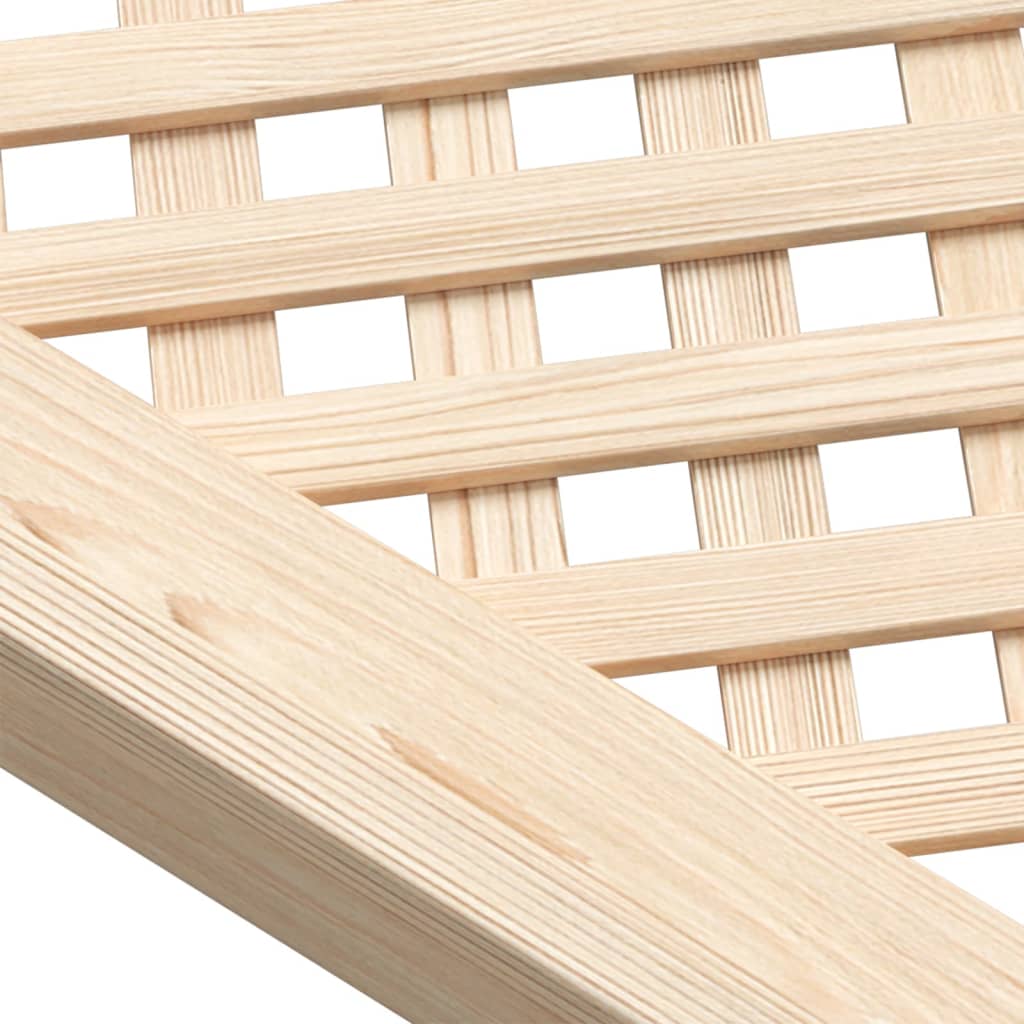 Cabinet Doors 2 Pcs. Grid Design 39.5 X 99 Cm Solid Pine Wood