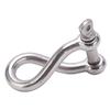 Stainless Steel Twist Shackle Marine Grade 8mm Yacht Boat Twisted Anchor Shackle (M8)