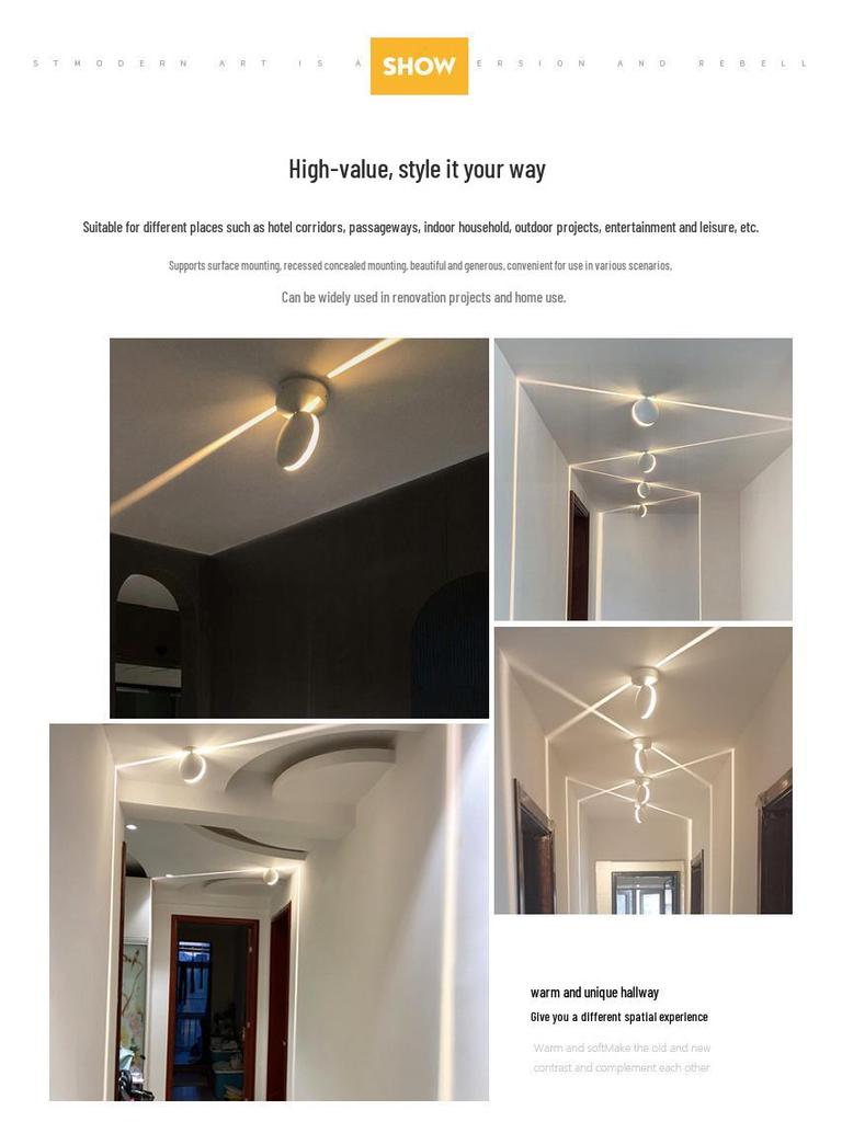 RGB LED Window Sill & Frame Decorative Light - 360° Outline for Hotel & Corridor Displays